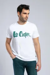 252 LCM 242001 BEYAZ-Y LONDONLOGO ERKEK O YAKA T-SHIRT