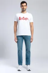 252 LCM 242001 BEYAZ-K LONDONLOGO ERKEK O YAKA T-SHIRT