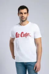 252 LCM 242001 BEYAZ-K LONDONLOGO ERKEK O YAKA T-SHIRT