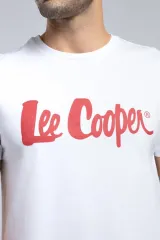 252 LCM 242001 BEYAZ-K LONDONLOGO ERKEK O YAKA T-SHIRT