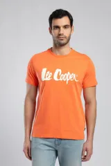 252 LCM 242001 ORANJ LONDONLOGO ERKEK O YAKA T-SHIRT