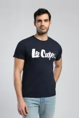 252 LCM 242001 LACİVERT LONDONLOGO ERKEK O YAKA T-SHIRT