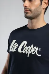 252 LCM 242001 LACİVERT LONDONLOGO ERKEK O YAKA T-SHIRT