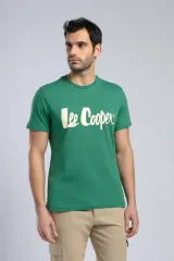 252 LCM 242001 YEŞİL  LONDONLOGO ERKEK O YAKA T-SHIRT