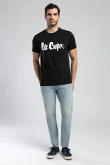 252 LCM 242001 SİYAH LONDONLOGO ERKEK O YAKA T-SHIRT