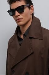A25Y5010 Kahve Relax Fit Erkek Trençkot