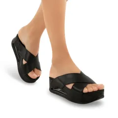 31210 PENELOPE SİYAH KADIN TERLİK