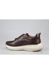 21114 KAHVE HAKİKİ DERİ SNEAKER