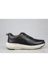 21114 SİYAH HAKİKİ DERİ SNEAKER