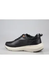 21114 SİYAH HAKİKİ DERİ SNEAKER