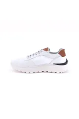 19202 BEYAZ DERİ SNEAKERS