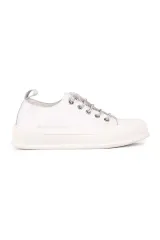 24Y384-3 BEYAZ CONVERSE TARZI TAŞLI AYAKKABI