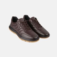 20023 KAHVE GÜNLÜK DERİ AYAKKABI