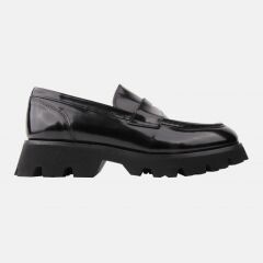 20228 SİYAH ANTIK LOAFER DERİ AYAKKABI
