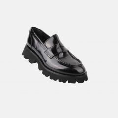 20228 SİYAH ANTIK LOAFER DERİ AYAKKABI