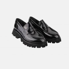 20228 SİYAH ANTIK LOAFER DERİ AYAKKABI