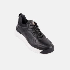 17123 SİYAH SNEAKER DERİ AYAKKABI