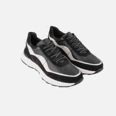 19154 SİYAH BEYAZ SNEAKER AYAKKABI