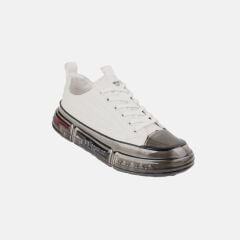 18219 BEYAZ SNEAKER DERİ AYAKKABI