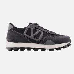 19313 SİYAH HAKİKİ DERİ SNEAKER AYAKKABI