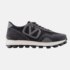 19313 SİYAH HAKİKİ DERİ SNEAKER AYAKKABI